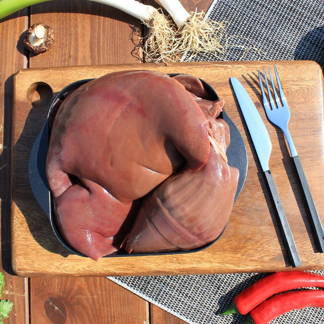 당일도축 국내산 돼지간 1마리분 돼지생간 (냉장) 돼지내장 꿀맛컴퍼니, 1kg, 1개