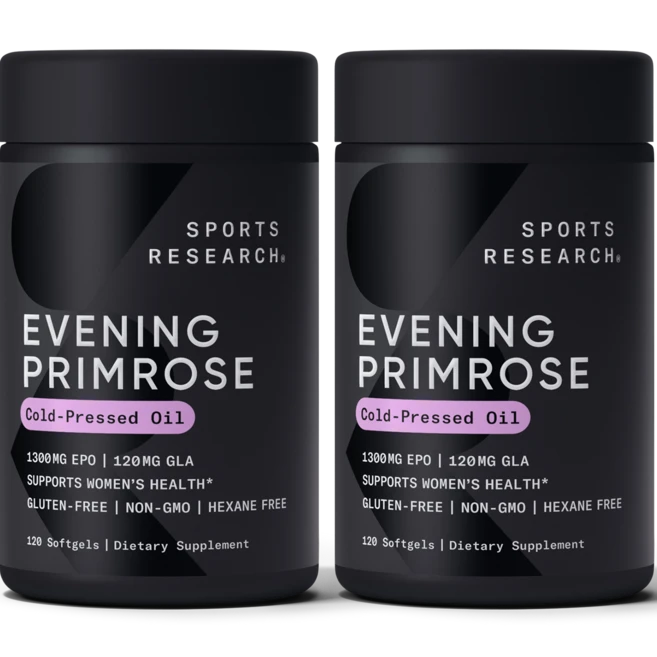 스포츠리서치 이브닝 프림로즈 1300mg 소프트젤, 120정, 2개 - 쿠팡