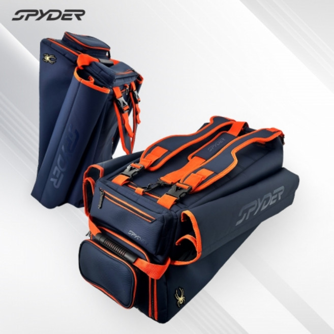 SPYDER 스파이더 프라임 하이브리드 야구백팩 (네이비/오렌지), 1개, 네이비/오렌지