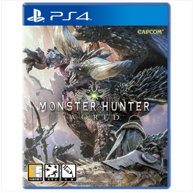 캡콤 몬스터 헌터 월드 한글일반판 게임 타이틀, PS4