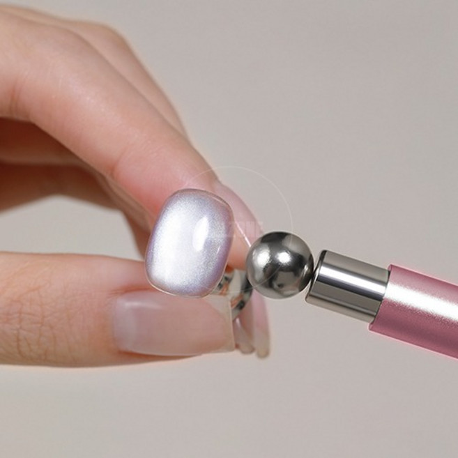 더블 헤드 볼 막대 네일자석, 1개, 랜덤