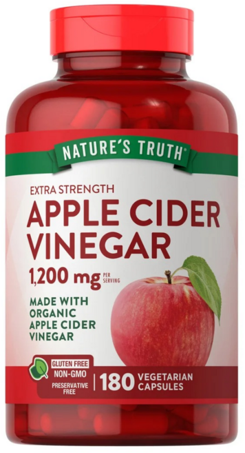 미국 코스트코 네이처스 트루 사과식초 1200mg 180 캡슐, 90회분, 1개