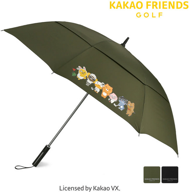 카카오프렌즈골프 75 투게더 이중방풍 장우산 _ LUKTU10060