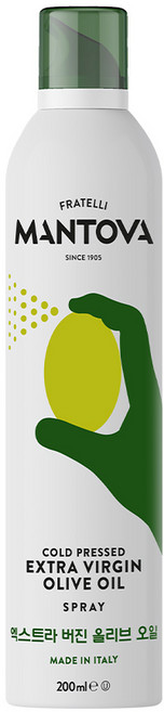 만토바 엑스트라버진 올리브오일 스프레이, 200ml, 2개
