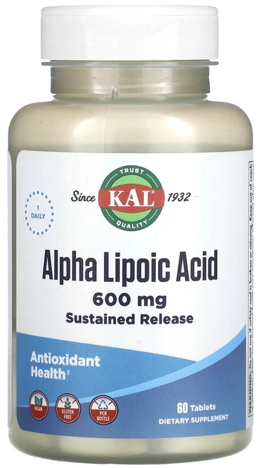KAL 알파리포산 600mg 태블릿 60정 1개 - 쿠팡
