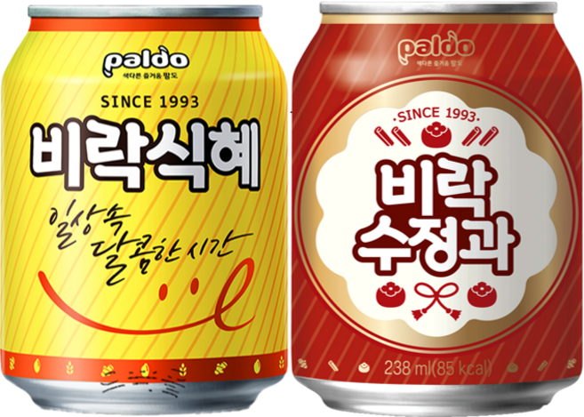 팔도 비락식혜 238ml +비락수정과 238ml 세트, 5세트, 476ml