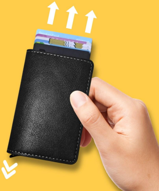 RFID 해킹차단 자동 카드지갑 슬라이드 원터치 팝업