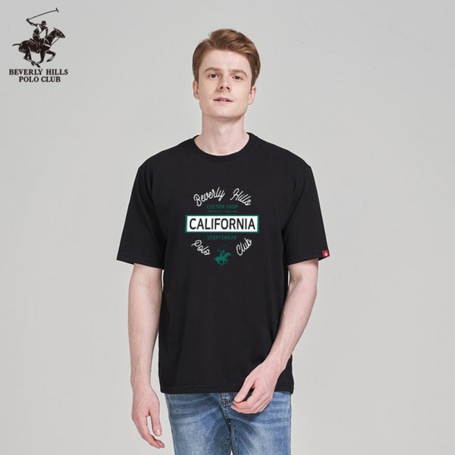 비버리힐즈폴로클럽 와인딩 캘리포니아 라운드 반팔 티셔츠