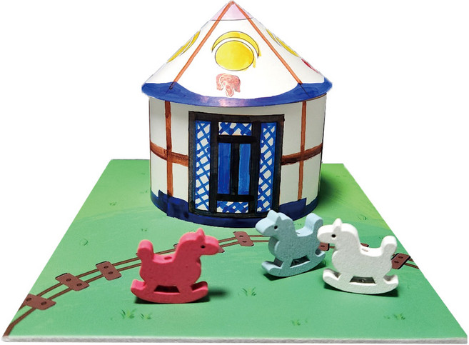 벼리아띠 몽골전통 게르만들기 세계문화 역사교구만들기, 1개