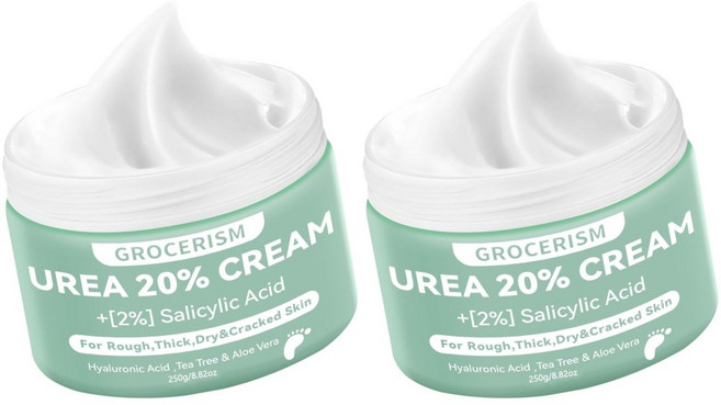 우레아 다목적 크림 발 팔꿈치 무릎 관리 20% 플러스 2% 살리실산 대용량 250g 2팩