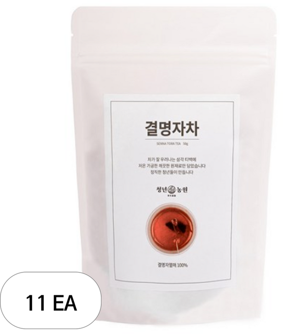 청년농원 저온가공 결명자차 삼각티백, 1g, 50개입, 11개