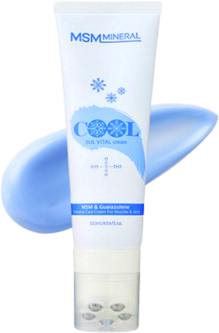 설바이탈 쿨 마사지볼 마사지 크림 식이유황 MSM 스포츠 전 후 헬스 크림, 1개, 마사지볼 COOL