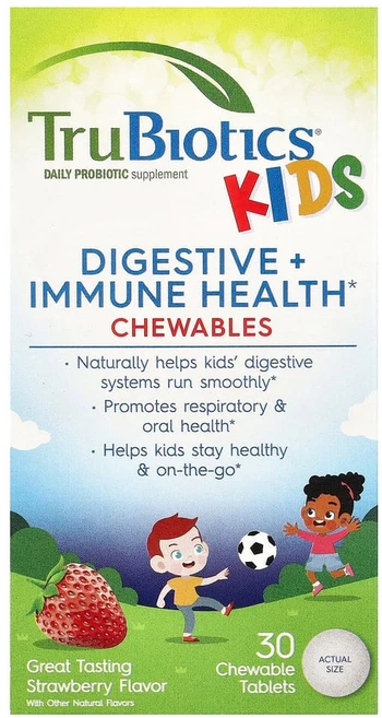 아이허브 어린이용 건강 츄어블 맛 딸기 맛 츄어블 30정, 1개 - 쿠팡