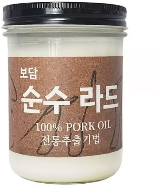 보담 순수라드 350g 국내산 라드유 돼지기름 저탄고지 키토식 방탄커피 베이킹 케이크 에어프라이어 재료, 1개