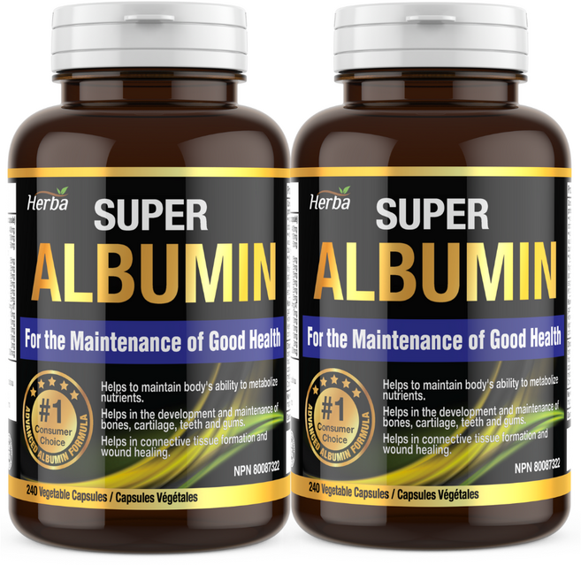 알부민 480정 고함량 슈퍼 캐나다 albumin 로얄제리 인삼 밀크씨슬 외 총 16가지 프리미엄 성분 허바 캐나다, 240정, 2개