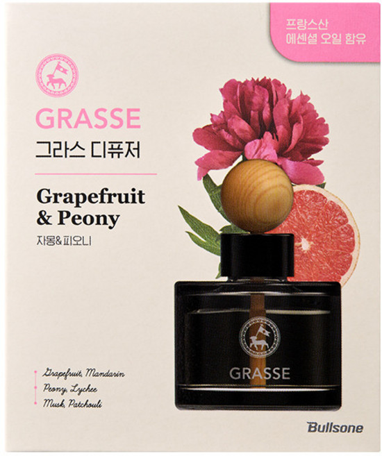 불스원 그라스 디퓨저 105ml 자몽피오니, 1개