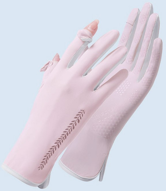 자외선차단 손가락오픈 쿨 기능성 장갑 여성 미끄럼방지 운전장갑