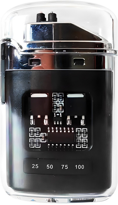 투데이리빙 듀얼 플라즈마 전기 라이터 충전식 LED 아크 불꽃 라이트 충전용 usb c타입 충전 라이타, R99955F, 1개, 블랙