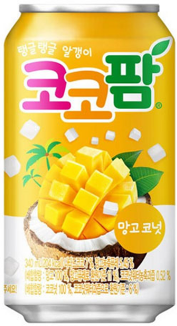 해태htb 코코팜/망고코넛 음료 340ml, 12개
