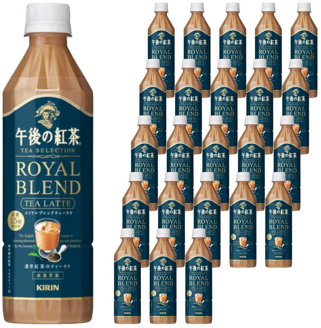 오후의홍차 셀렉션 로열 블렌드 티 라떼 페트병, 24개, 500ml