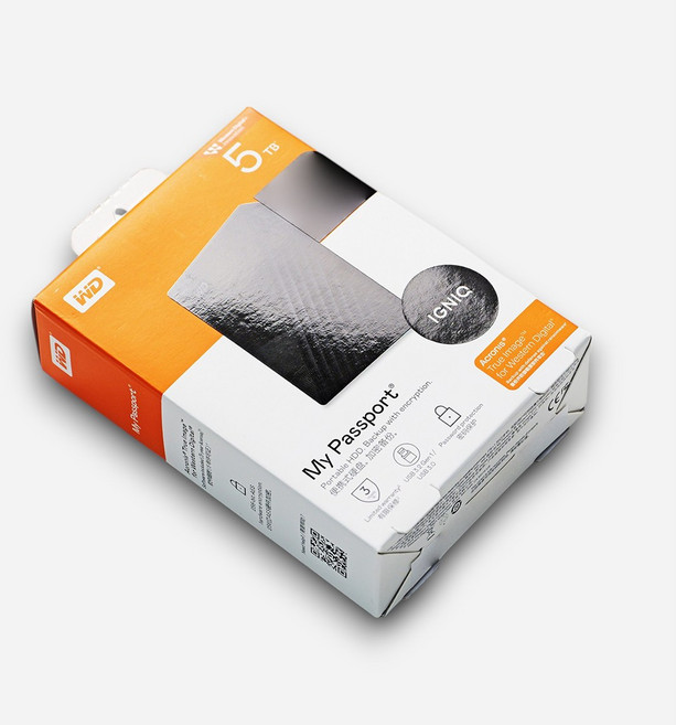[직수입 3년 A/S] Western Digital WD NEW My Passport Gen3 블랙 5TB 출고 이그닉