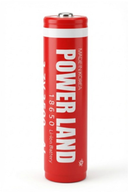 파워랜드 18650 배터리 3500mAh 리튬이온 충전지 보호회로 PCM 탑재 1EA