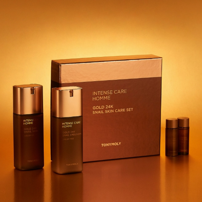 토니모리 인텐스케어 골드 24K 스네일 옴므 2종 세트 스킨130ml+에멀젼130ml