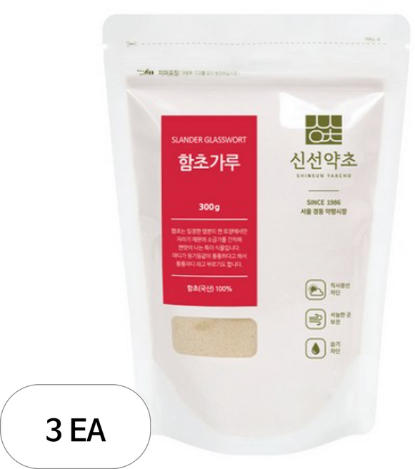 신선약초 함초가루, 3개, 300g
