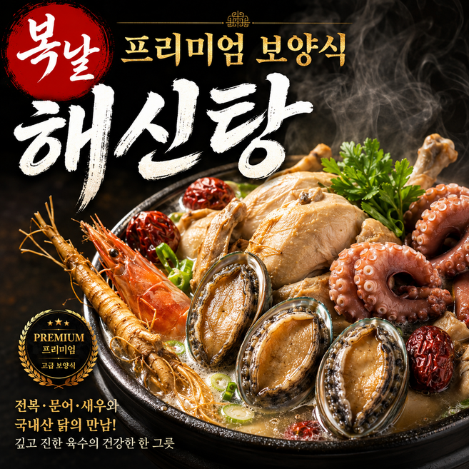 복날 프리미엄 보양식 해신탕 1.8kg, 1개