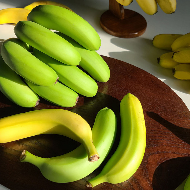 친환경 마음밭 국내산 초록 후숙바나나 1.5kg 2.5kg 10kg 무농약, 1박스, 초록+후숙반반 바나나