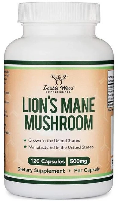 더블우드 노루궁뎅이 버섯 사자갈기 500mg 120캡슐, 1개, 120정 - 쿠팡