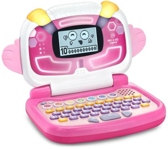 3~7세 미취학 을 위한 LeapFrog ABC 및 123 노트북 (Color-Pink), Pink, 1개