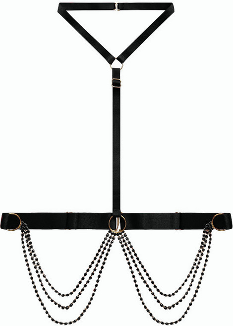 LUCISSI 無鋼圈後扣式燙金蕾絲內衣套裝 性感鏤空調整型小胸聚攏