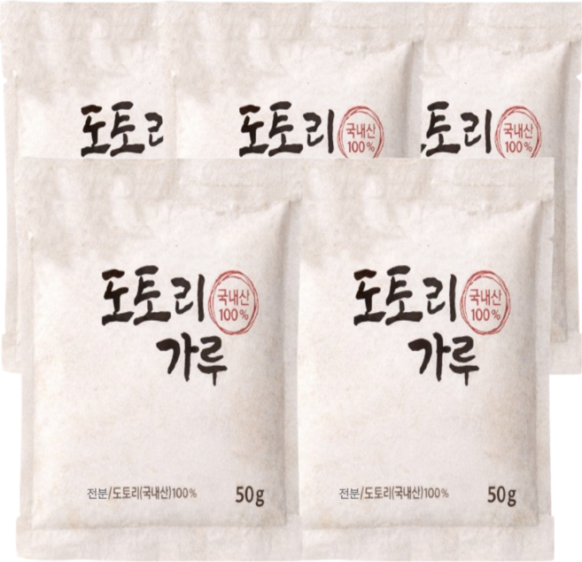 도토리묵 가루 100 % 국산 첨가물 없는 국내산, 250g, 1개