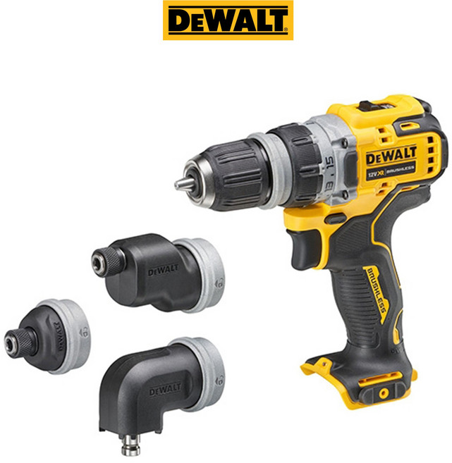 디월트 베어툴 12V 충전 멀티헤드 드릴 드라이버 전동 무선 DCD703, 1