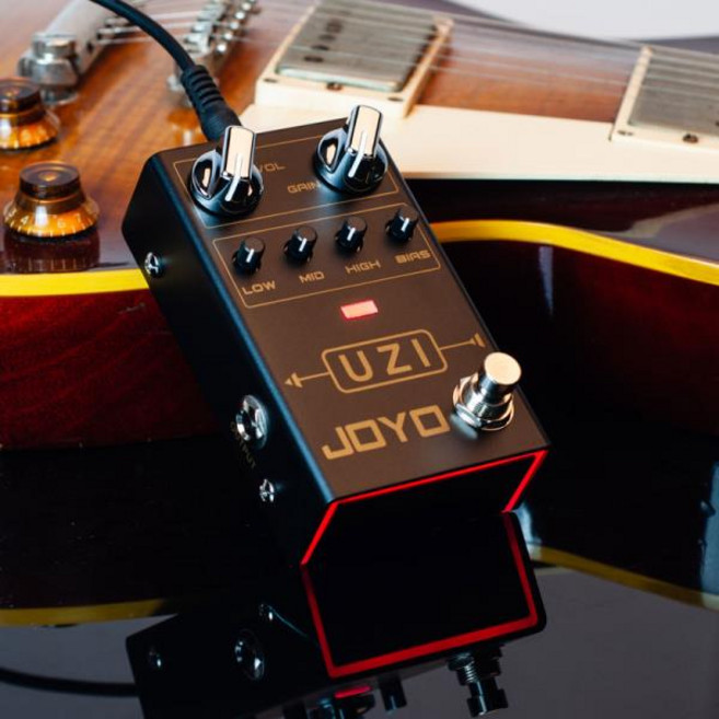 Joyo Uzi R-03 고이득 디스토션 페달 헤비메탈 기타 효과 트루 바이패스 공격적인 톤, 1