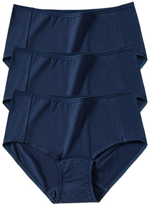 이너라인 여성용 할머니 무지 빅사이즈 요실금 안심 팬티 3종세트 ~120(5XL)