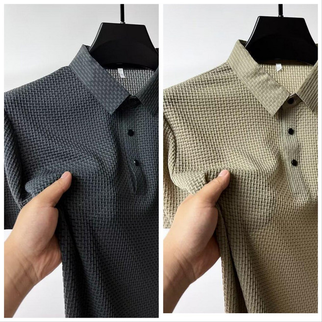 AMBEX 1+1 남성 아이스 매쉬 카라 반팔 티셔츠 골프 비즈니스 쿨링 이너 셔츠 폴로 상의