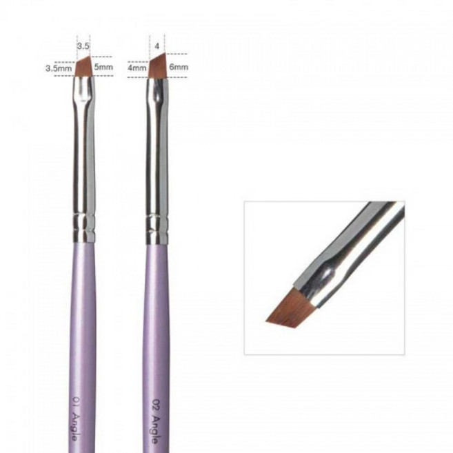 뷰젤 Angle 젤네일 사선브러쉬 단품, 앵글01, 1개