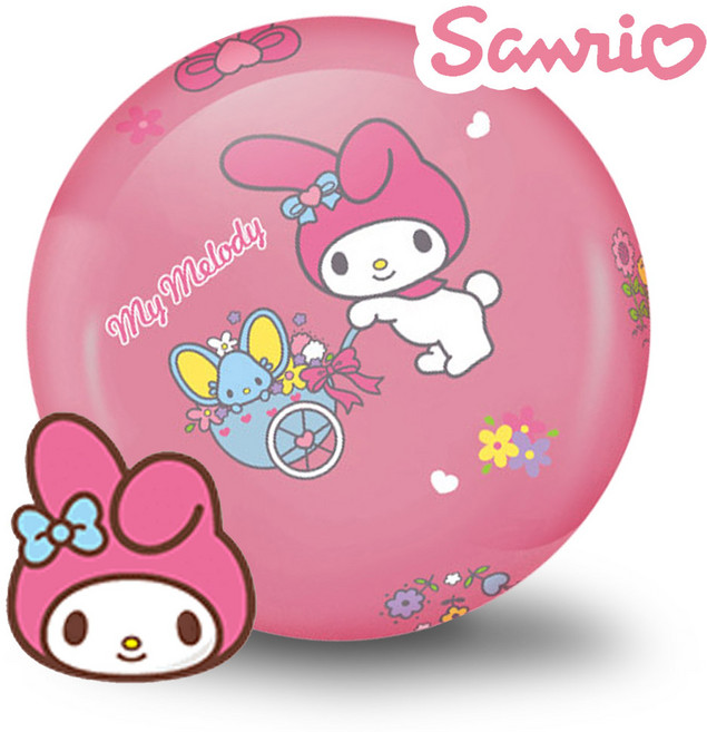 산리오 캐릭터즈 마이멜로디 공놀이 탱탱볼 유아체육 야외 놀이 축구공 고무공 장난감, 1개, 단품
