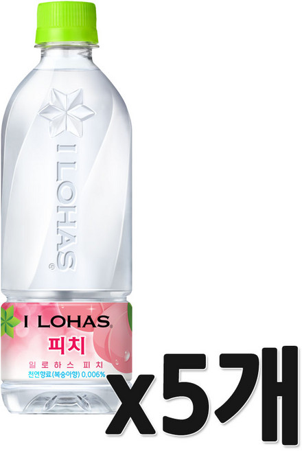이로하스 혼합음료 복숭아맛, 540ml, 5개