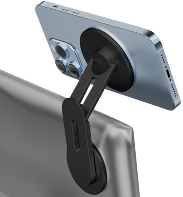 1상2템 맥세이프 마그네틱 노트북 확장 휴대폰 거치대, 블랙, 1개