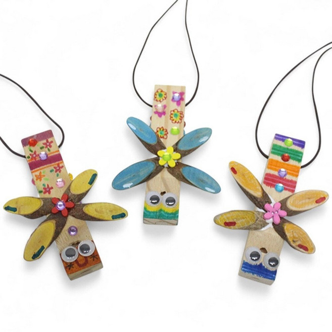 자연 나무조각 피리 만들기 유치원 가을 활동, 10개