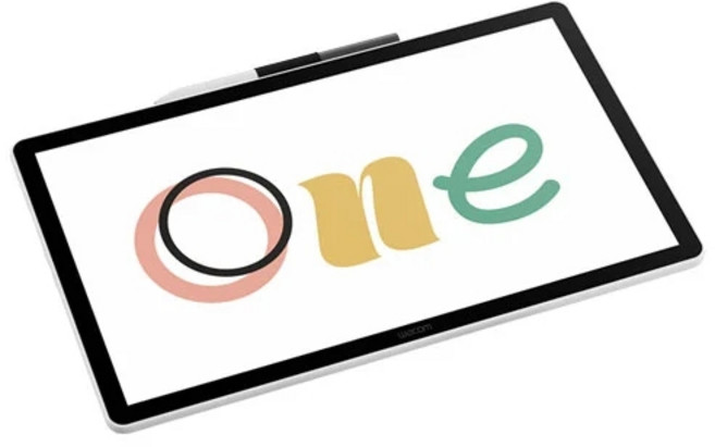 Wacom One 14 繪圖螢幕 4096階感壓 附無線感壓筆, DTC141W0Z, 黑色
