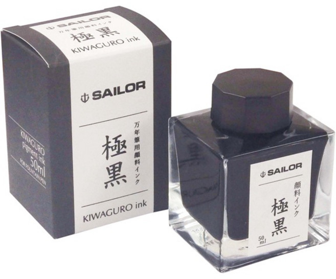 SAILOR 寫樂 微粒子耐水鋼筆墨水 50ml, 1個, 極黑