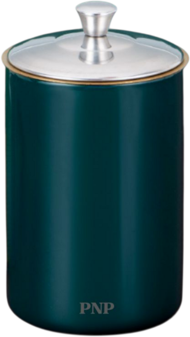 품앤판 스테인리스 냄새차단 뚜껑 재떨이, 1개, 그린