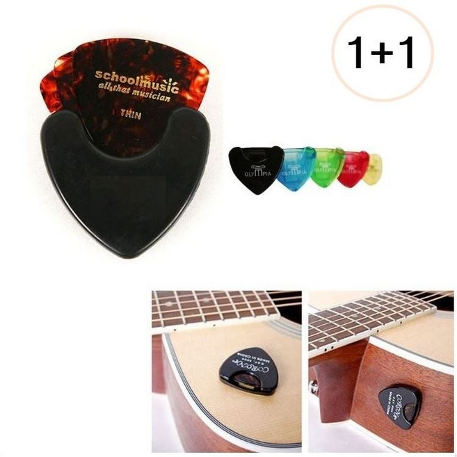 [1+1] 홀더 피크 피크집 Holder Pick 기타소품 피크홀더, 2개