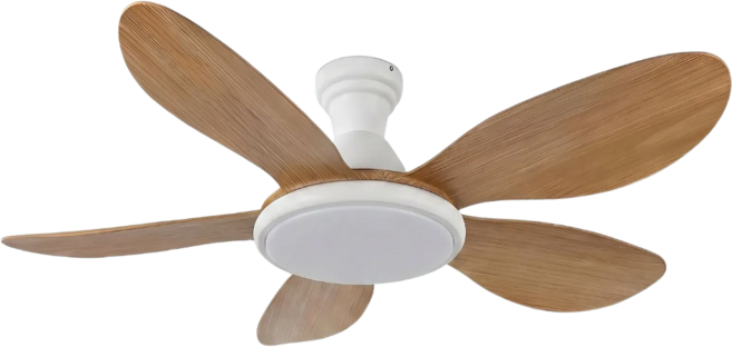 쿨비츠 천장형 실링팬 조명 led 52인치 전등 120W 3엽 5엽 낮은 천장 선풍기, 52인치 3엽 화이트+우드