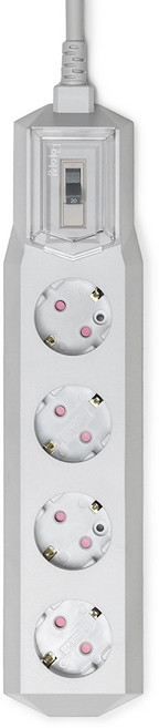 아이정 국산 띄움 고용량 과부하차단 멀티탭 에어컨멀티탭 냉장고멀티탭 건조기멀티탭, 1개, 과부하 4구 연그레이, 5m