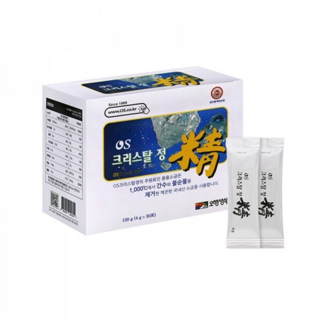 오행생식 국내산 용융소금 크리스탈정 스틱 120g, 1개